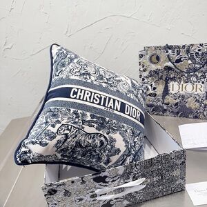Dior Blue and White Decorative Pillow